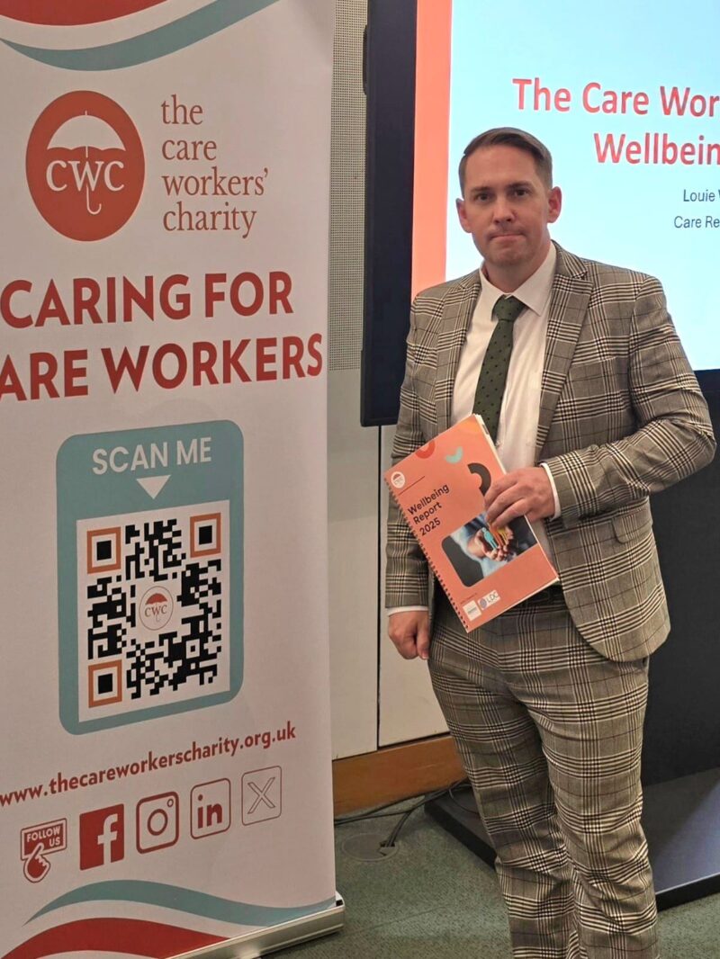 Sam Rushworth supports Care workers